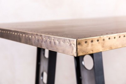 brass top table